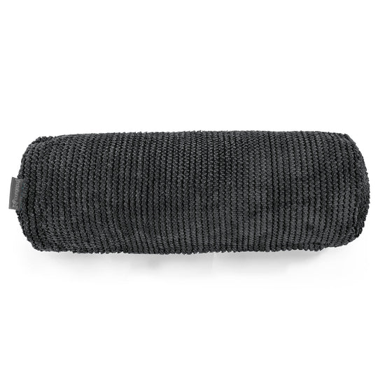 Housse de Traversin 20 x 55cm - Pompon Noir 02