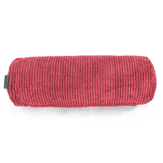 Housse de Traversin 20 x 55cm - Pompon Rouge pastel 02