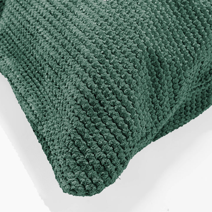 Housse de Traversin 20 x 55cm - Pompon Vert Mousse 03