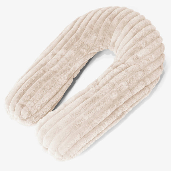 Oreiller Câlin Housse de Remplacement - Velours Côtelé Ultra Pelucheux 01