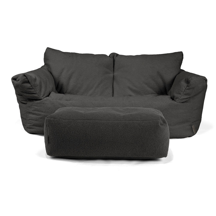 Joséphine Canapé Pouf - Bouclé Anthracite 02
