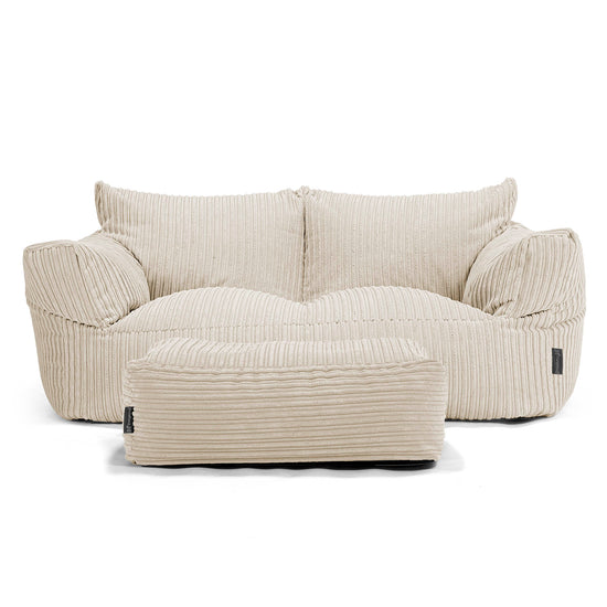 Joséphine Canapé Pouf - Côtelé Crème 02