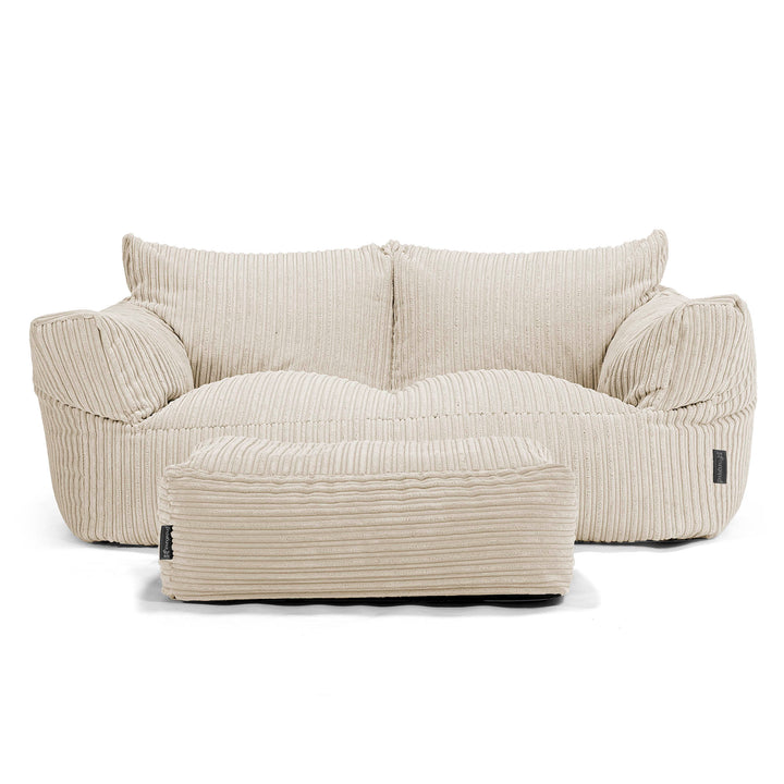 Joséphine Canapé Pouf - Côtelé Crème 02