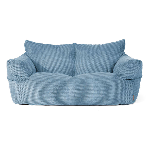 Joséphine Canapé Pouf - Pompon Bleu Ciel 01