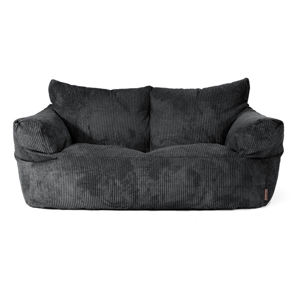 Joséphine Canapé Pouf - Pompon Noir 01