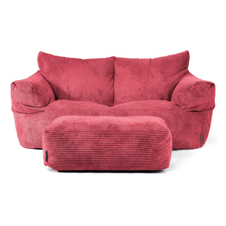 Joséphine Canapé Pouf - Pompon Rouge pastel 02
