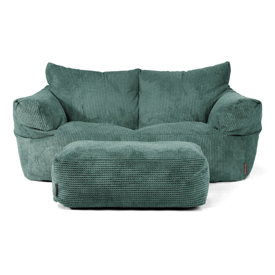 Joséphine Canapé Pouf - Pompon Vert Mousse 02