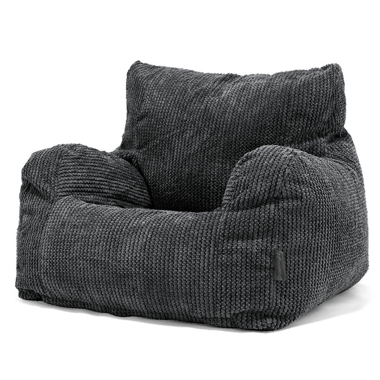 Joséphine Pouf Fauteuil Design - Pompon Noir 01