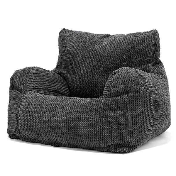 Joséphine Pouf Fauteuil Design - Pompon Noir 01