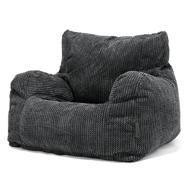 Joséphine Pouf Fauteuil Design - Pompon Noir 01