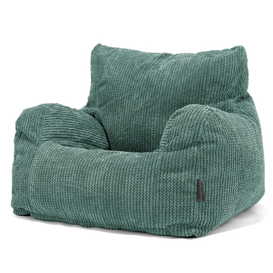 Joséphine Pouf Fauteuil Design - Pompon Vert Mousse 01