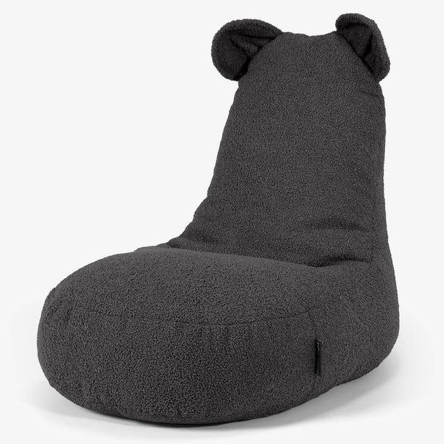 Fauteuil Pouf Enfant Animal Ourson 2-6 ans Housse de Remplacement - Bouclé 01
