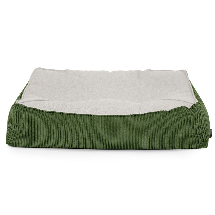 Le Canapé Pouf Doudou - Bouclé & Côtelé Vert Forêt 02