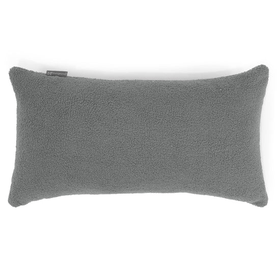 Housse de Coussin Rectangulaire Géant 40 x 70cm - Bouclé Gris 01