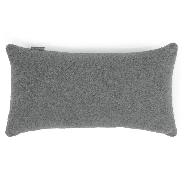 Housse de Coussin Rectangulaire Géant 40 x 70cm - Bouclé Gris 01