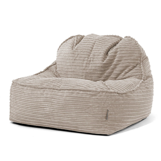 Le Pouf Doudou 2.0 - Côtelé Vison 01