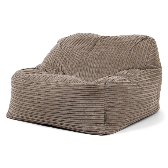 Le Pouf Doudou - Côtelé Grège 01