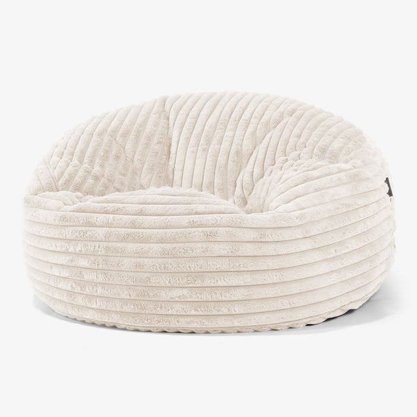 Canapé Pouf Géant Mammouth Housse de Remplacement - Velours Côtelé Ultra Pelucheux 01
