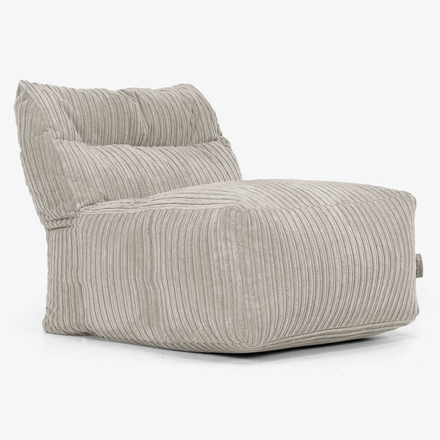 Modulaire Canapé Pouf, Élément Central - Côtelé Vison 01