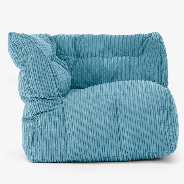 Modulaire Canapé Pouf, Élément Angle Gauche Housse de Remplacement - Côtelé 01