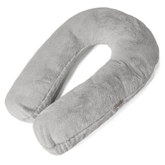 Oreiller Câlin - Fausse Fourrure Lapin Gris clair 01