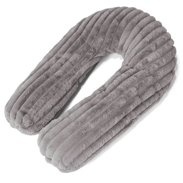 Oreiller Câlin - Velours Côtelé Ultra Pelucheux Gris 01