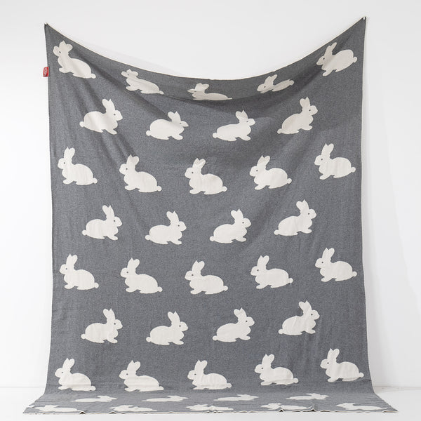 Couverture / Plaid - Tricoté Rabbit 01