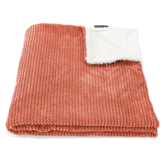Plaid / Couverture Sherpa - Pompon Citrouille 02