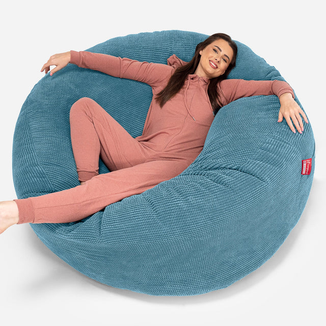 Canapé Pouf Géant Grande Mammouth Housse de Remplacement - Pompon 01
