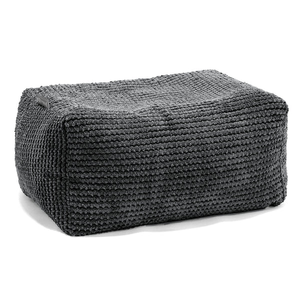Petit Repose Pied - Pompon Noir 01