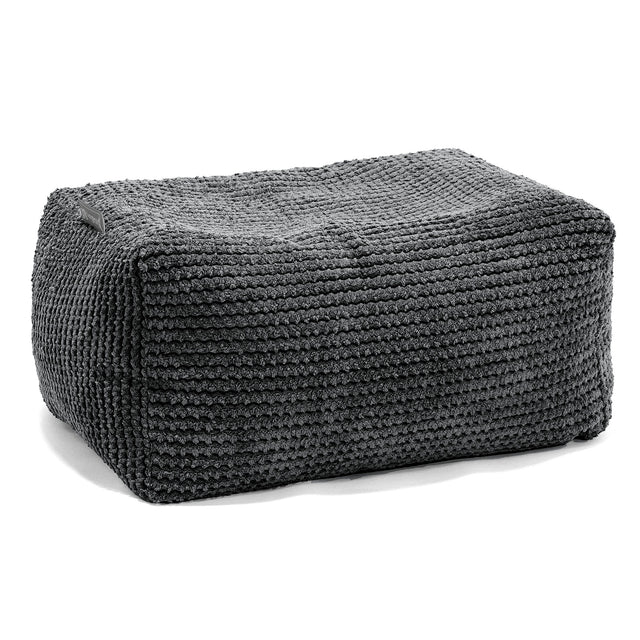 Petit Repose Pied - Pompon Noir 01