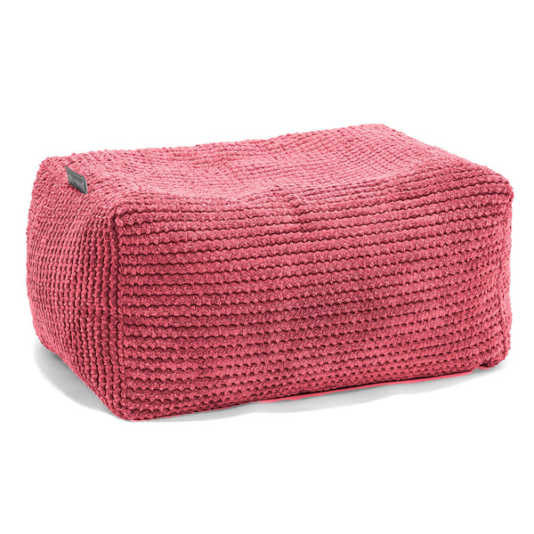 Petit Repose Pied - Pompon Rouge pastel 01
