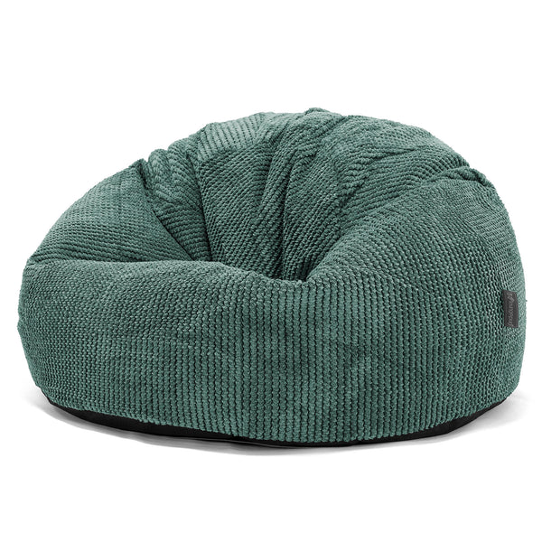Pouf Poire Classique - Pompon Vert Mousse 01
