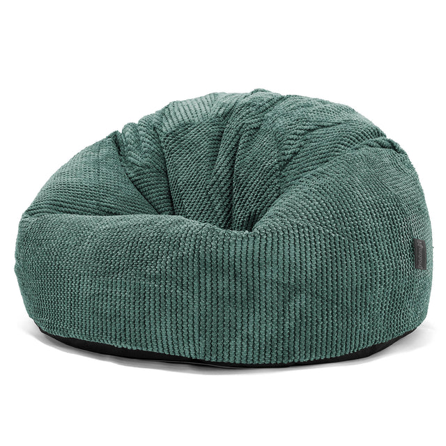 Pouf Poire Classique - Pompon Vert Mousse 01