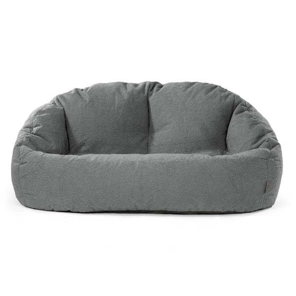 Pouf Canapé Bubble - Bouclé Gris 01