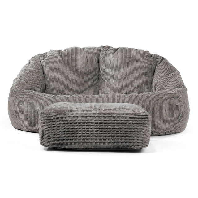 Pouf Canapé Bubble - Pompon Anthracite 01