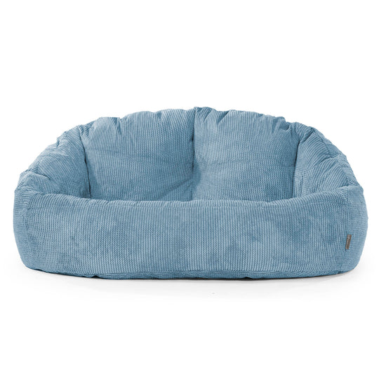 Pouf Canapé Bubble - Pompon Bleu Ciel 01