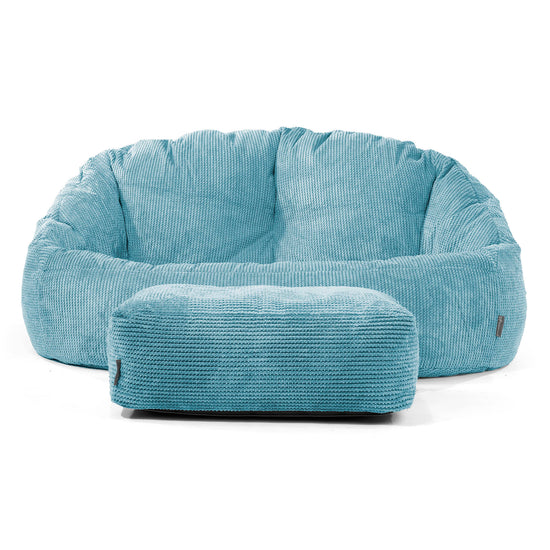 Pouf Canapé Bubble - Pompon Mer Égée 01