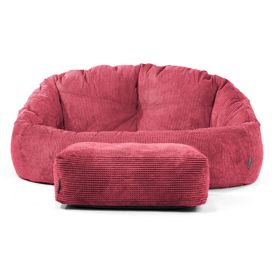 Pouf Canapé Bubble - Pompon Rouge pastel 02