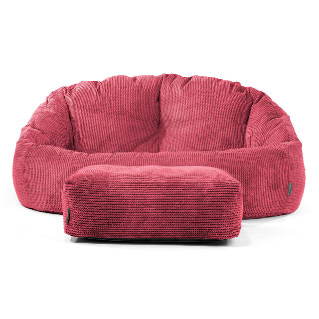 Pouf Canapé Bubble - Pompon Rouge pastel 02