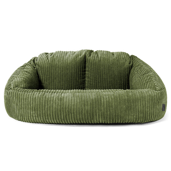 Pouf Canapé Bubble - Côtelé Vert Forêt 01