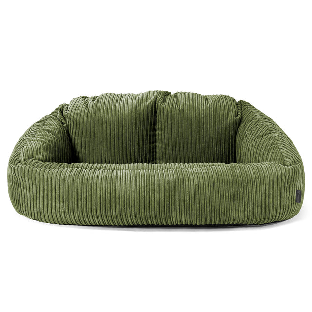 Pouf Canapé Bubble - Côtelé Vert Forêt 01