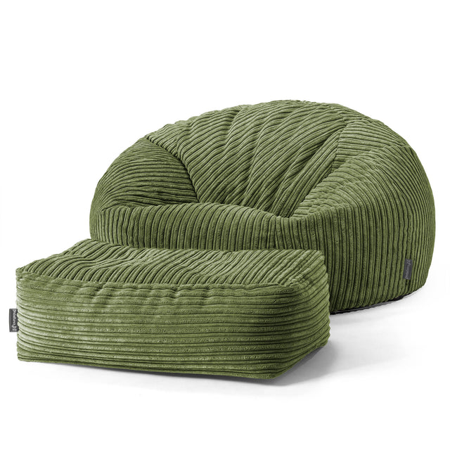 Pouf Canapé Classique - Vert Forêt 02