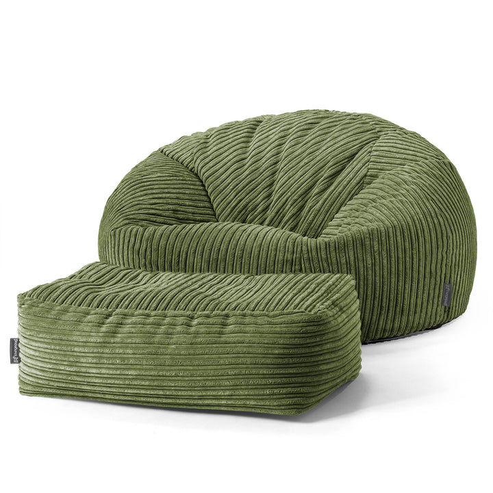 Pouf Canapé Classique - Vert Forêt 02