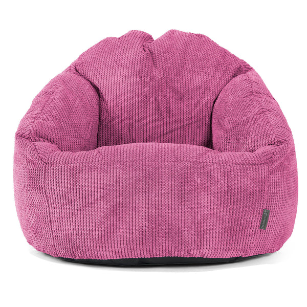 Pouf Chaise Bubble - Pompon Rose 01