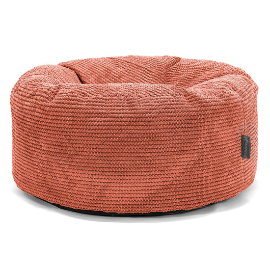 Pouf Design Rond - Pompon Citrouille 01
