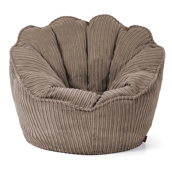Pouf Fauteuil Natalia Sacco - Côtelé Grège 01
