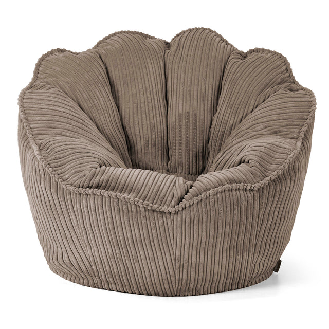 Pouf Fauteuil Natalia Sacco - Côtelé Grège 01