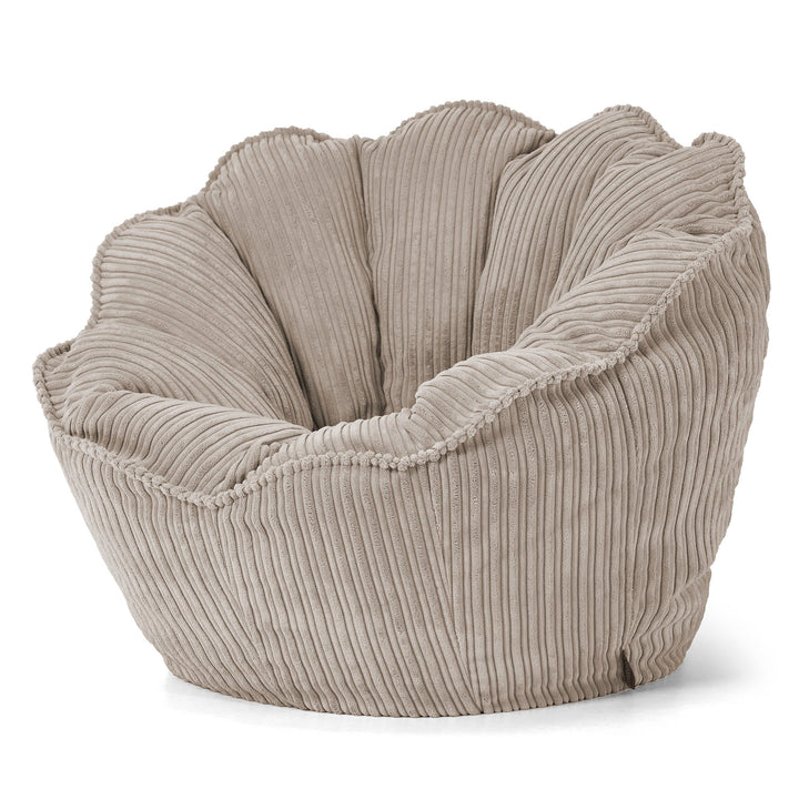 Pouf Fauteuil Natalia Sacco - Côtelé Vison 02