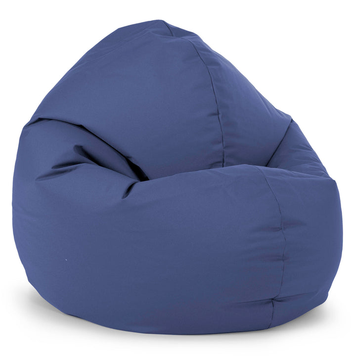Flexforma Pouf Géant Rond pour Adulte - Entretien Facile Bleu Marine 02